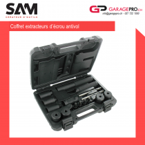 Set extracteur d'écrous antivol SAM par Garagepro.ch vue d'ensemble avec la malette