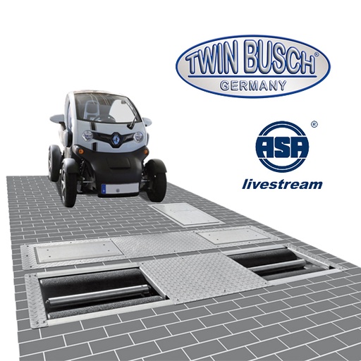 [TWB-PS304WD] Test Lane (Rolling Brake tester / Suspension- / Tracking tester