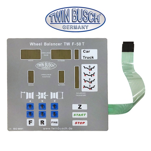 [E-RWU0055] Folientastatur zu TWF-50T